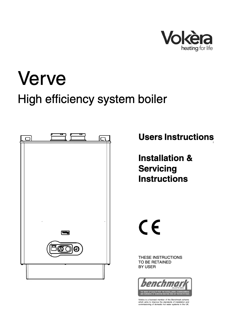 Page 1 de la notice Manuel utilisateur Vokèra Verve