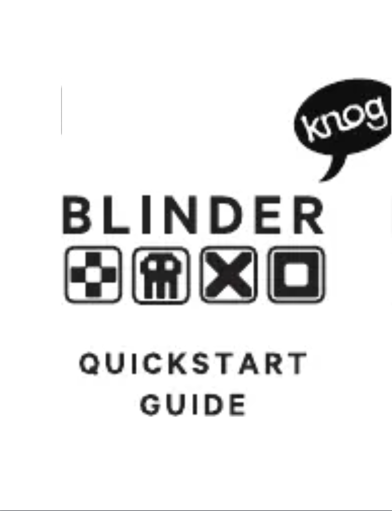 Page 1 de la notice Manuel utilisateur Knog Blinder Square