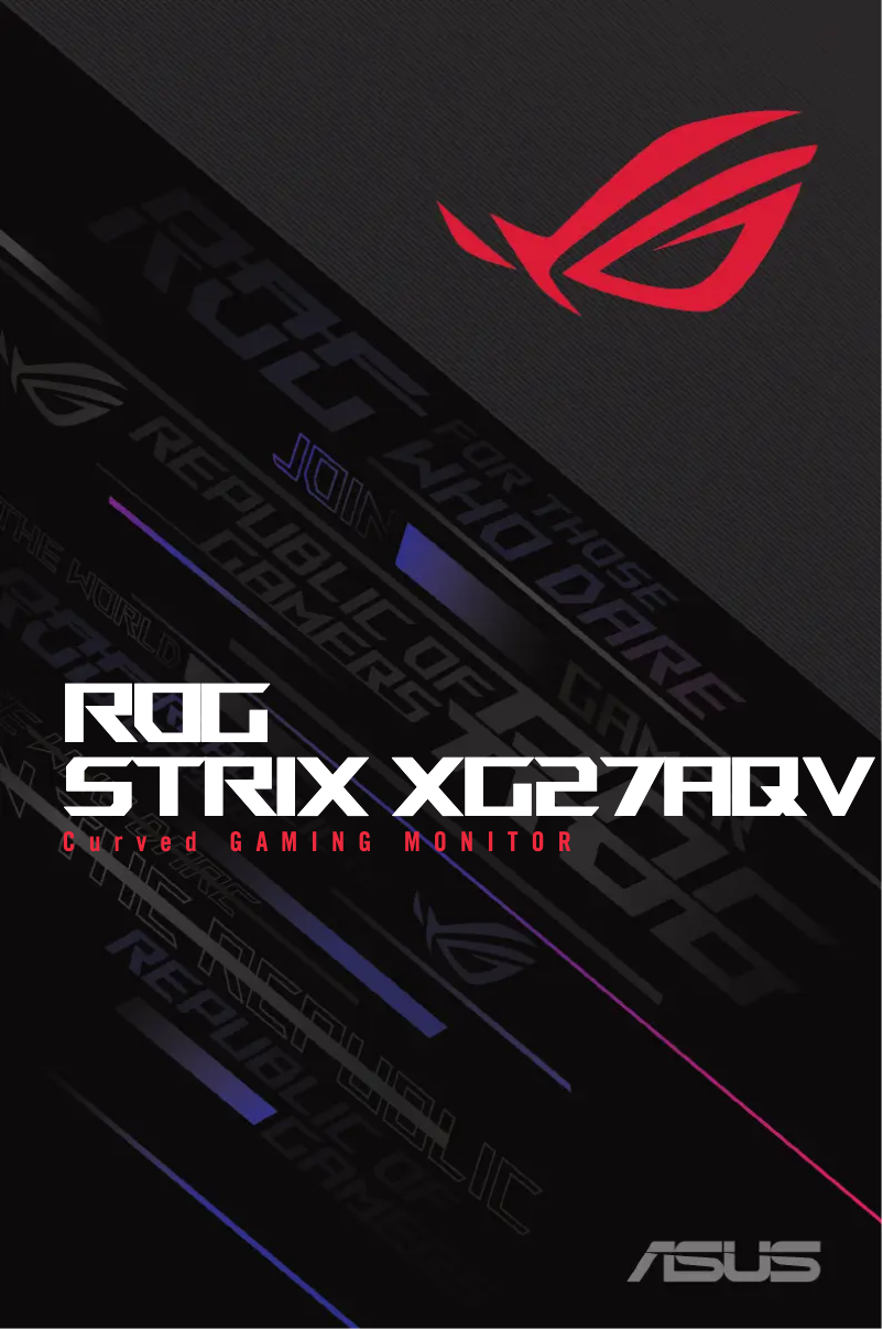 Page 1 de la notice Manuel utilisateur Asus ROG Strix XG27AQV