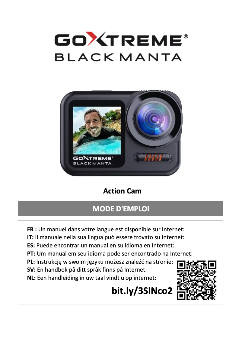 Page n°1 - Manuel utilisateur GoXtreme Black Manta