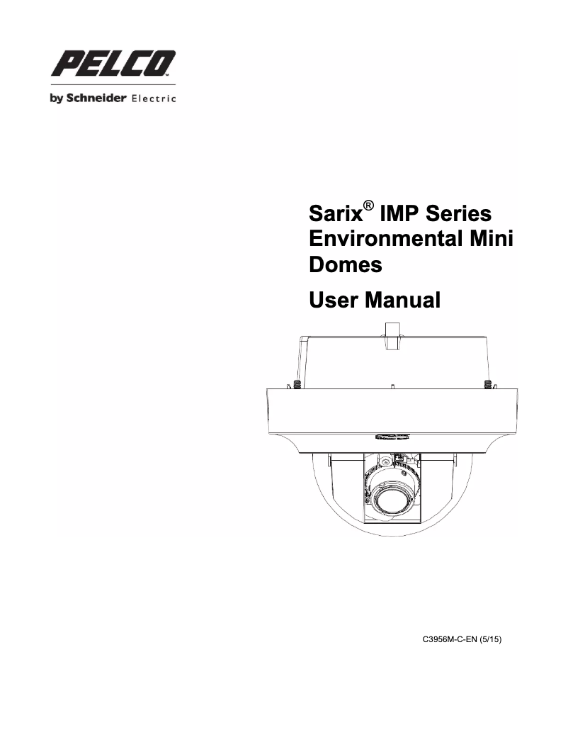 Page n°1 - Manuel utilisateur Pelco Sarix IMP IMP1110