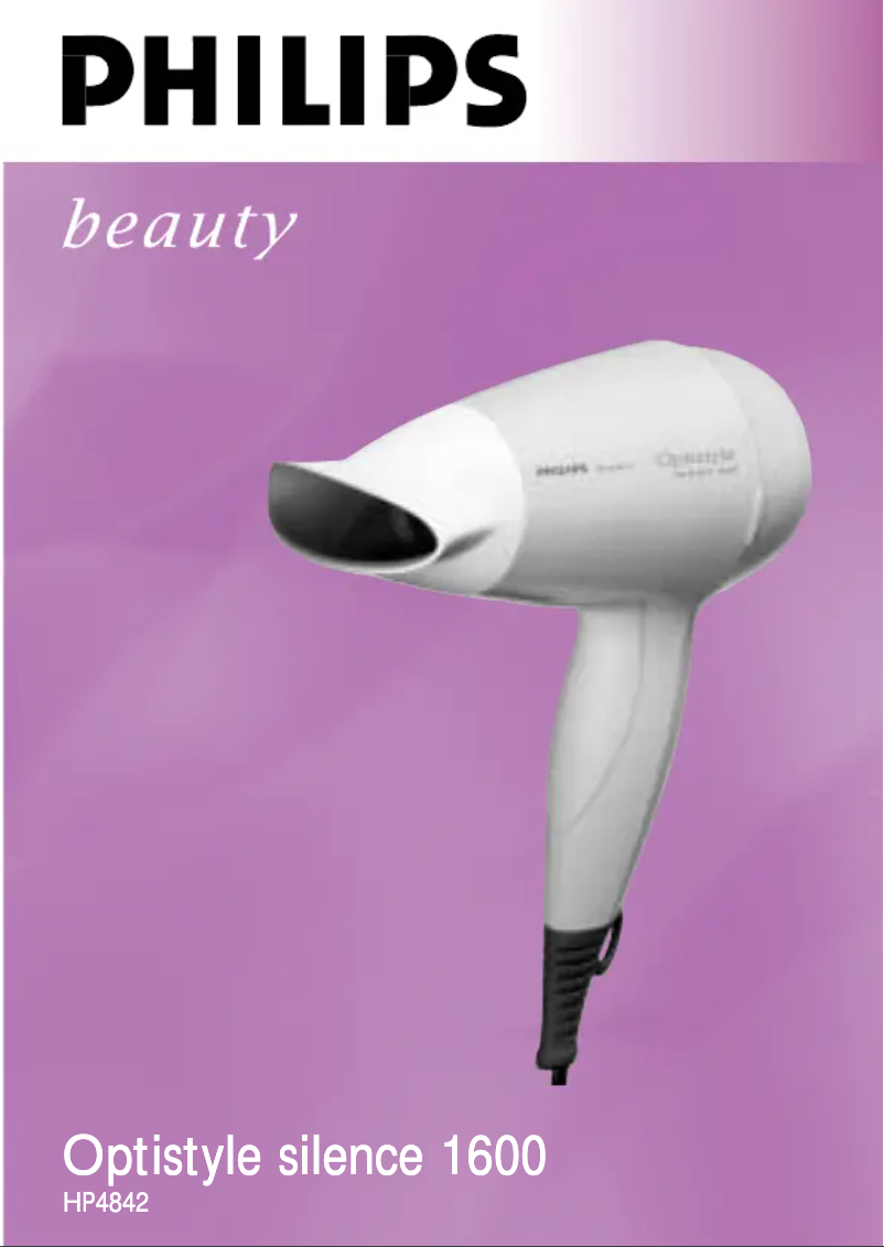 First page image of the manual for HP4842