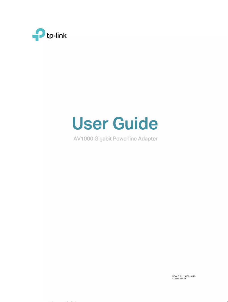 Página 1 del manual Manual de usuario TP-Link TL-PA717