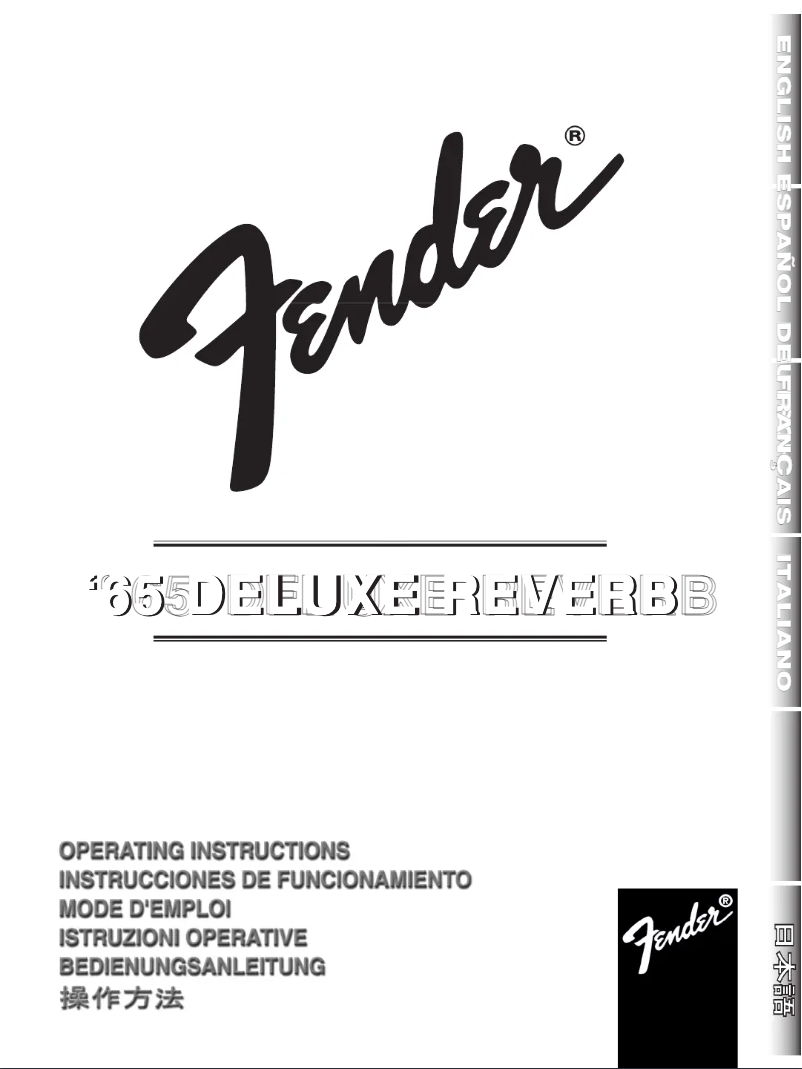 Página 1 del manual Manual de instrucciones Fender '65 Deluxe Reverb