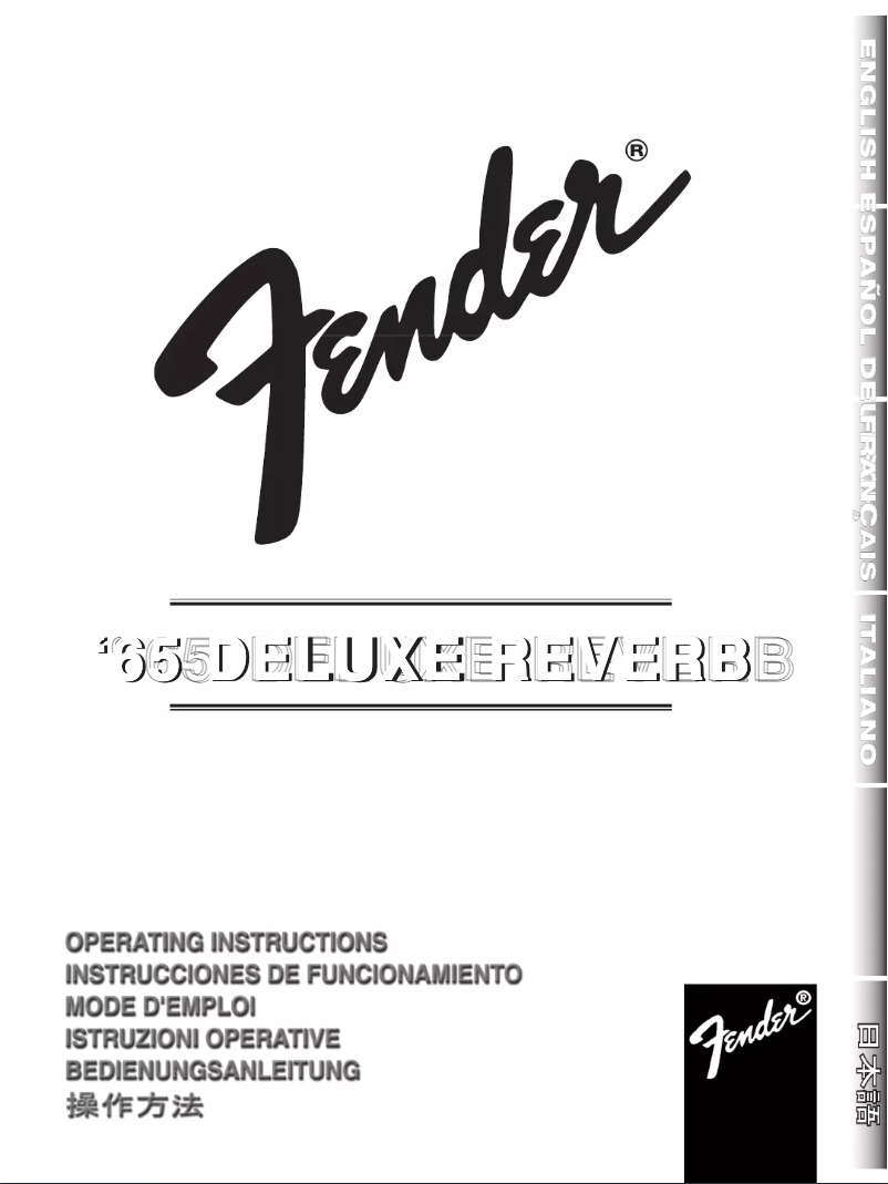 Page n°1 - Mode d'emploi Fender '65 Deluxe Reverb