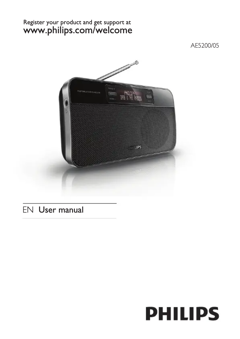 Page n°1 - Manuel utilisateur Philips AE5200