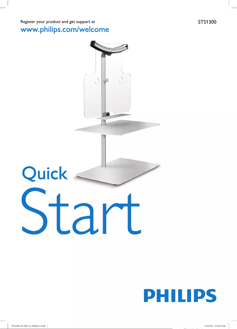 Página 1 del manual Guía de inicio rápido Philips STS1300