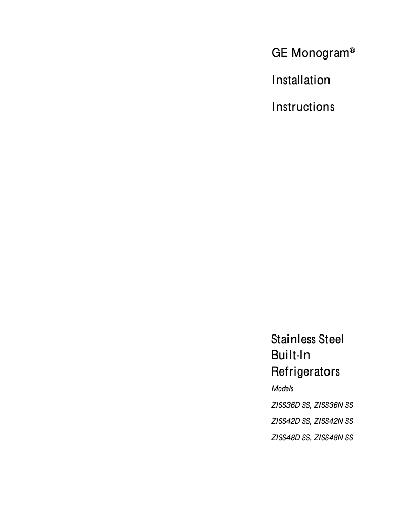 Imagen de la primera página del manual del dispositivo ZISS36NCSS