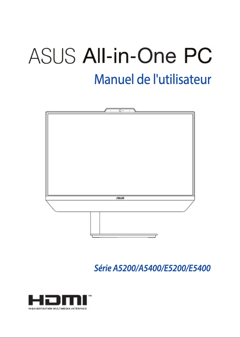 Page 1 de la notice Manuel utilisateur Asus Zen AiO A5200
