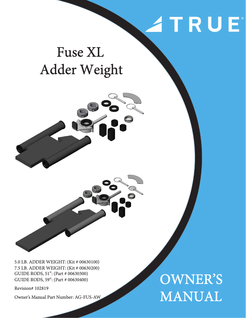 Page 1 de la notice Manuel utilisateur True XL2