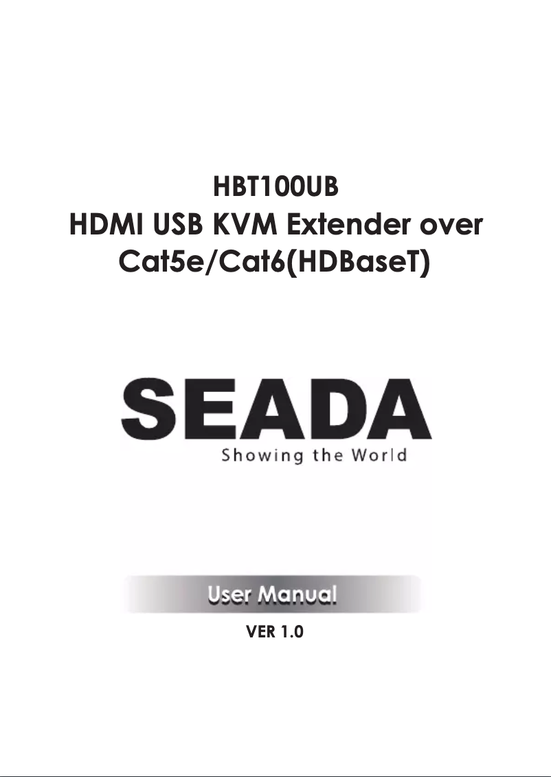 Page 1 de la notice Manuel utilisateur SEADA HBT100UB