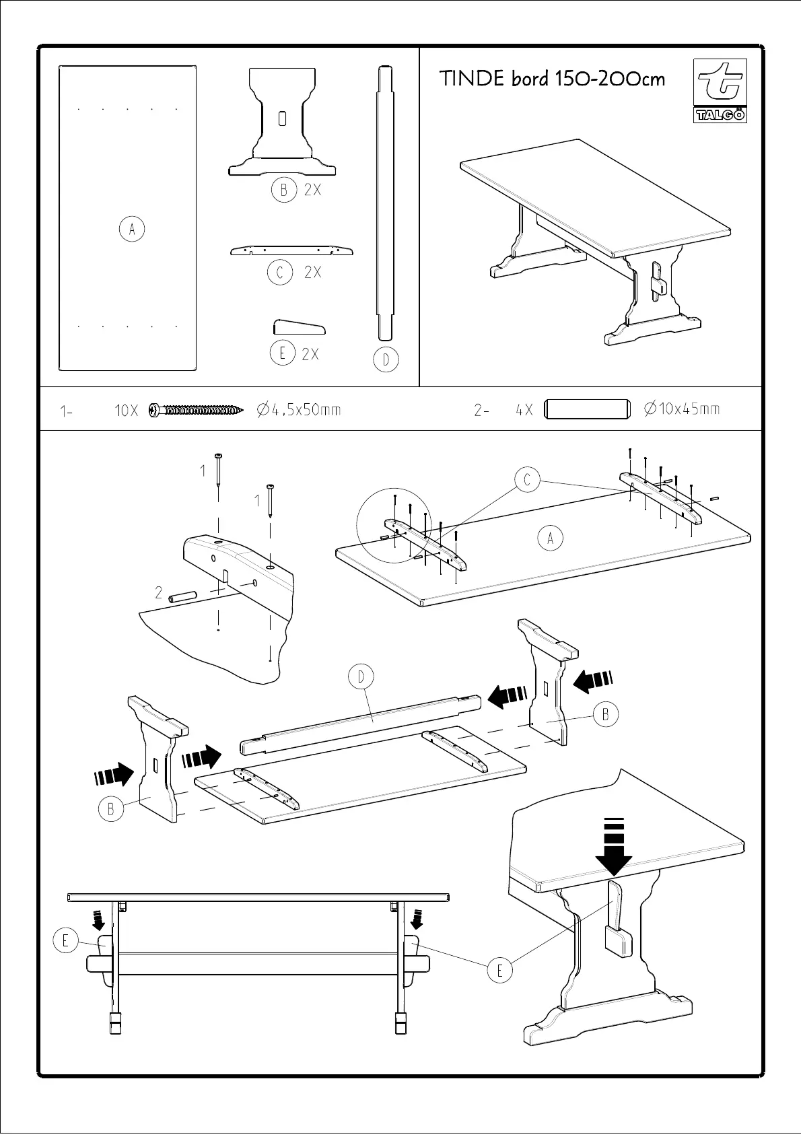 Page n°1 - Manuel utilisateur Talgø Tinde