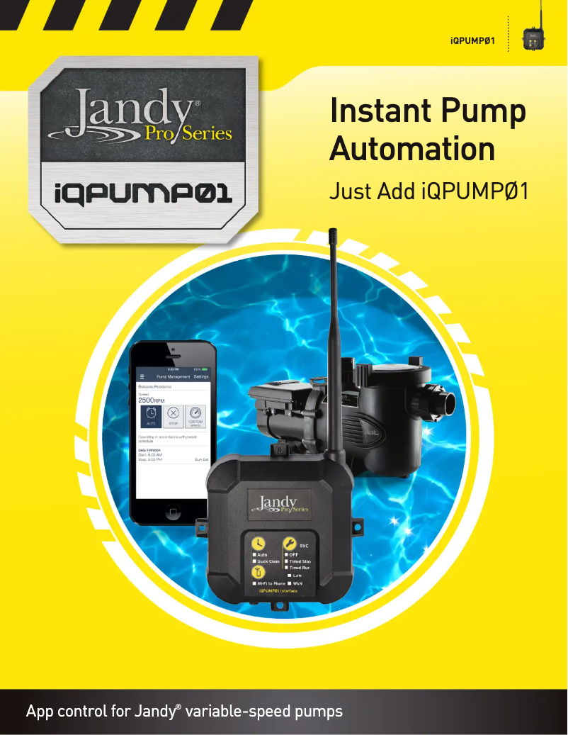 Page 1 de la notice Brochure JANDY iQPUMP01