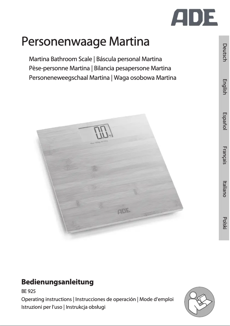 Image de la première page du manuel de l'appareil Martina BE 925