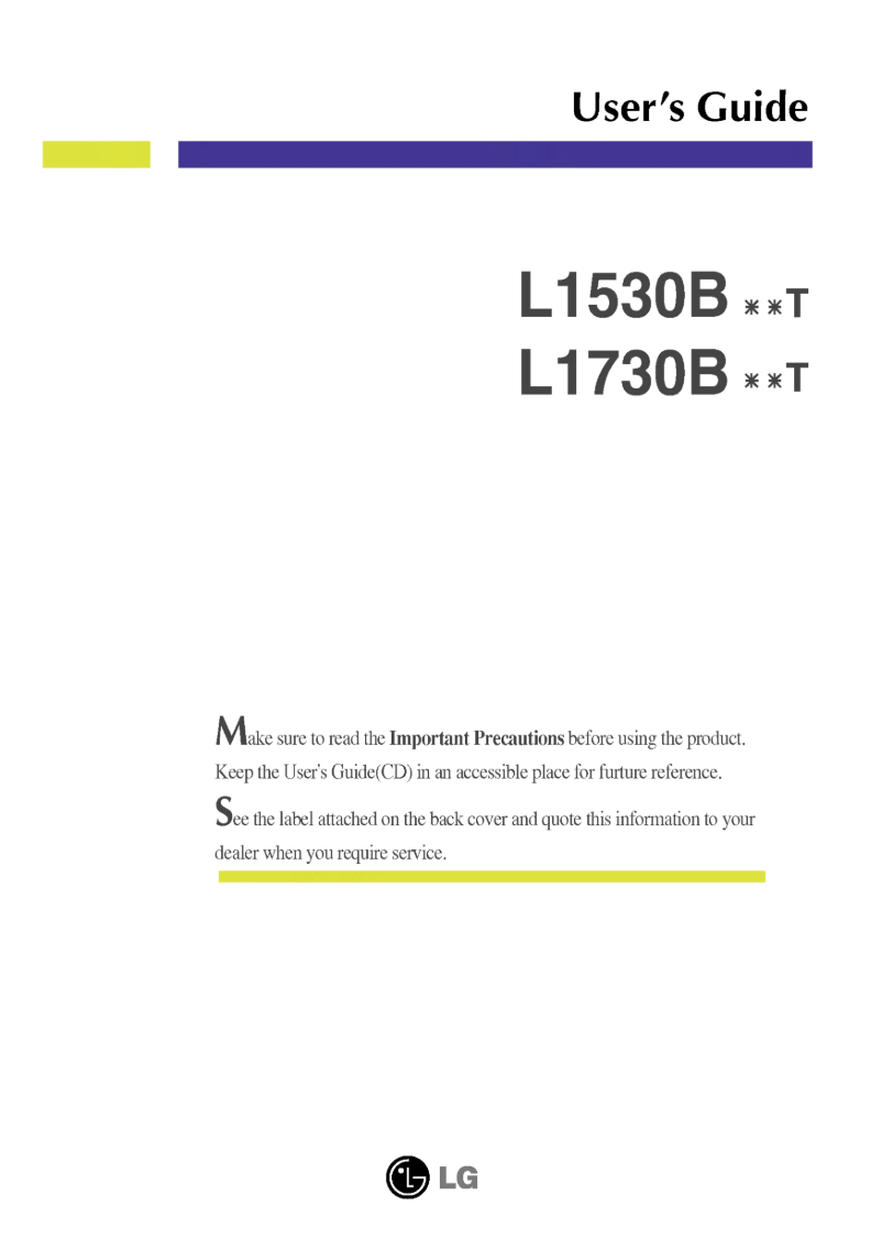 Página 1 del manual Manual de usuario LG L1530BSNT