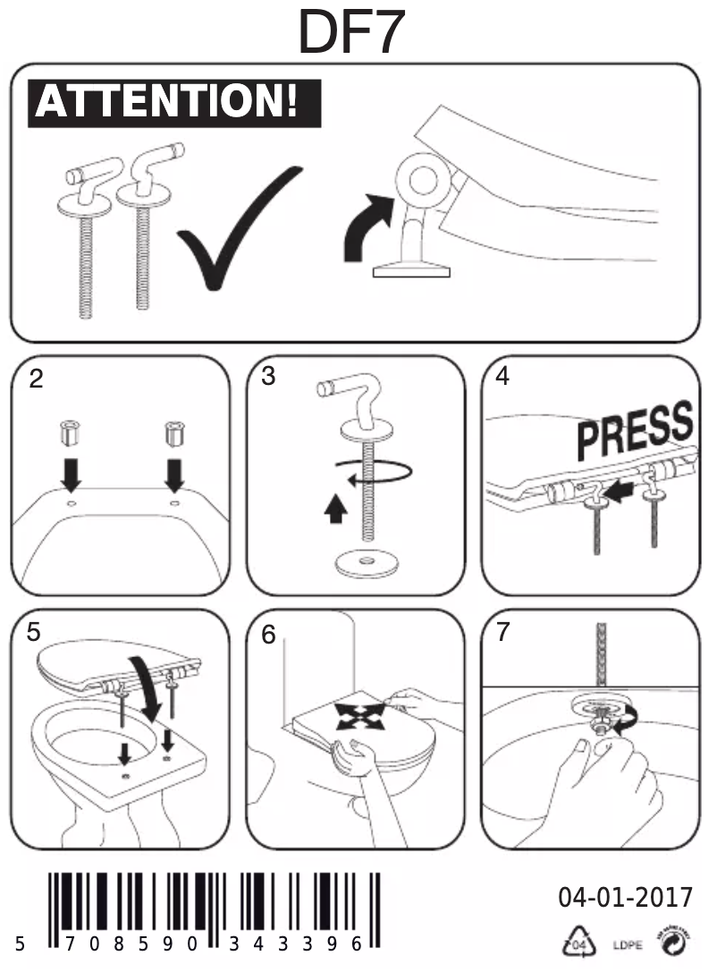 Page 1 de la notice Manuel utilisateur Pressalit Objecta Pro