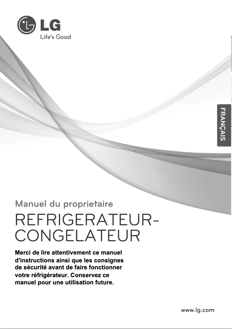 Page 1 de la notice Manuel utilisateur LG GN-Y201SH