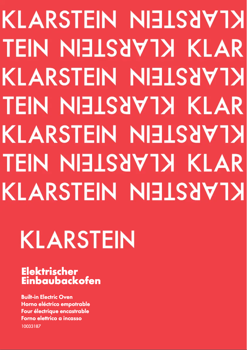 Page 1 de la notice Manuel utilisateur Klarstein 10033187