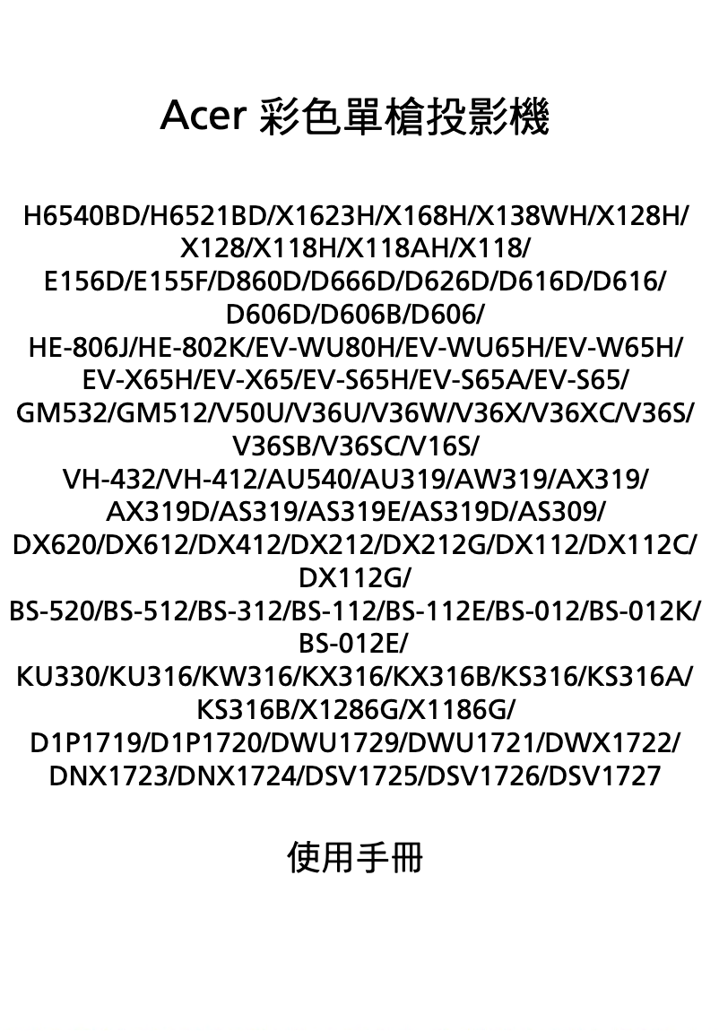 Página 1 del manual Manual de usuario Acer AX319