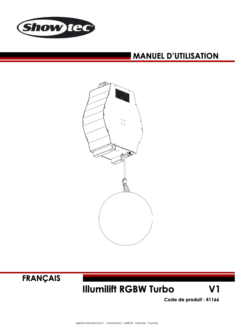 Image de la première page du manuel de l'appareil Illumilift RGBW Turbo