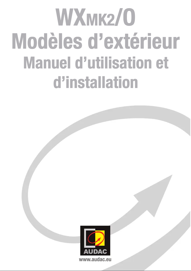 Image de la première page du manuel de l'appareil WX302_O