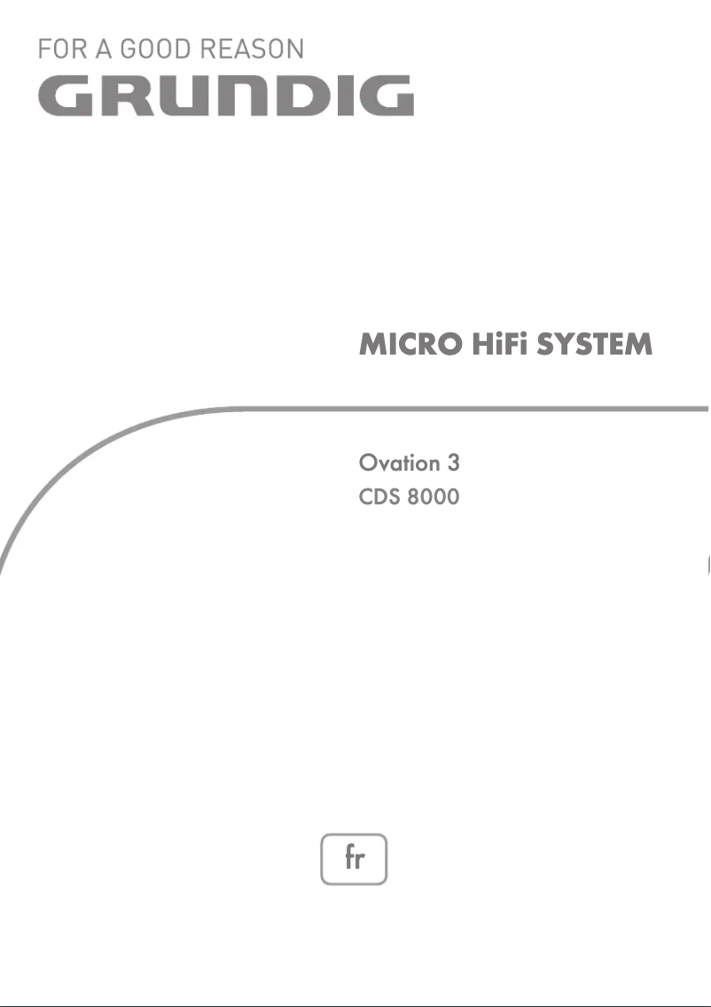 Image de la première page du manuel de l'appareil Ovation 3 CDS 8000