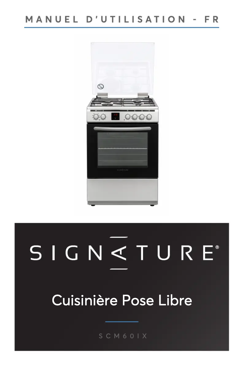 Page n°1 - Manuel utilisateur Signature SCM60IX