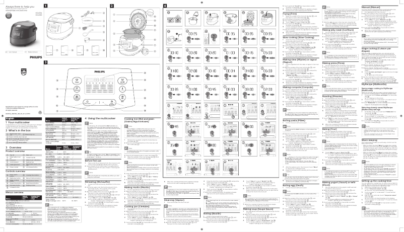Página 1 del manual Manual de usuario Philips Avance Collection HD4749