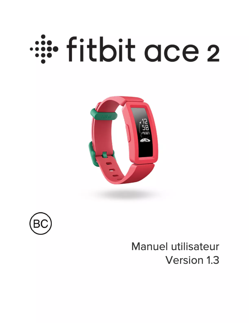 Page 1 de la notice Manuel utilisateur Fitbit Ace 2