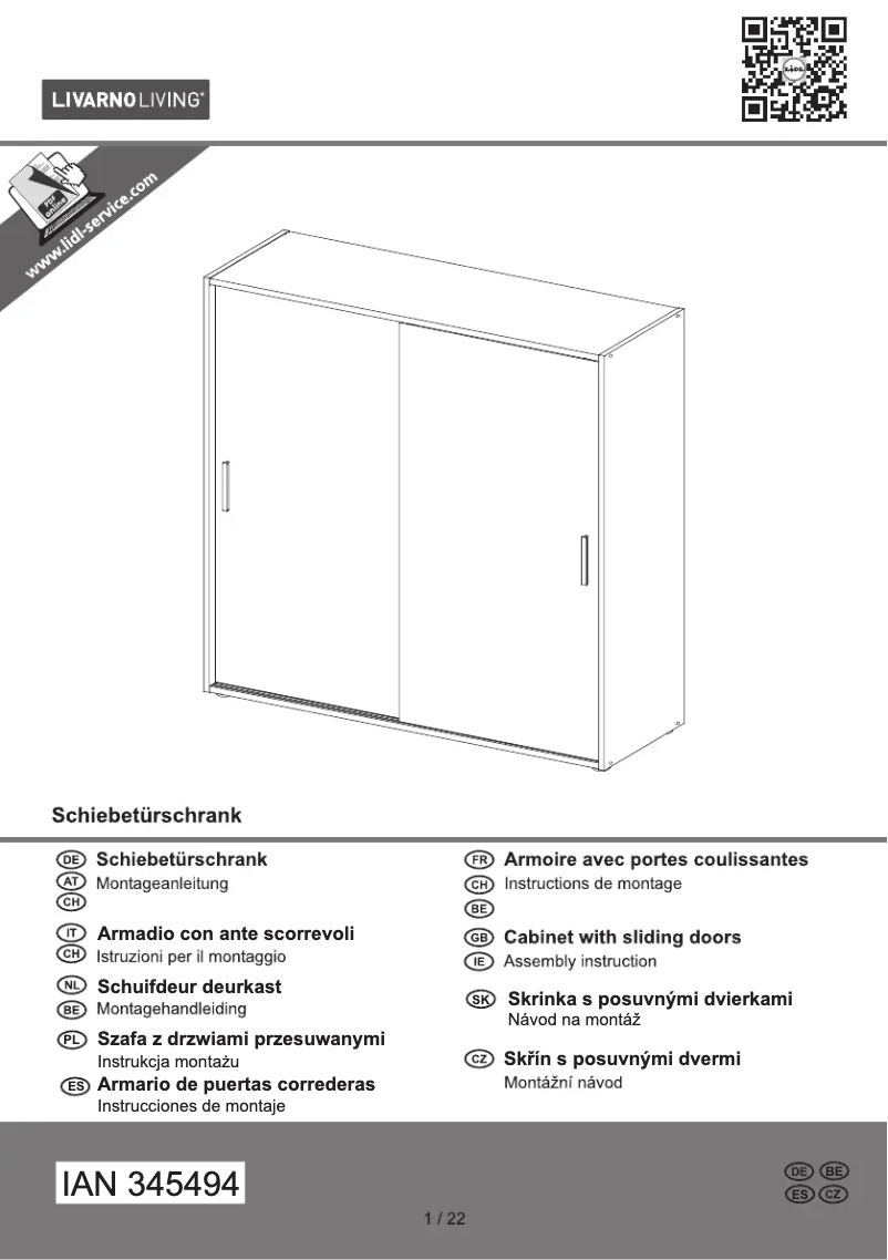 Page n°1 - Manuel utilisateur Livarno Lux IAN 345494