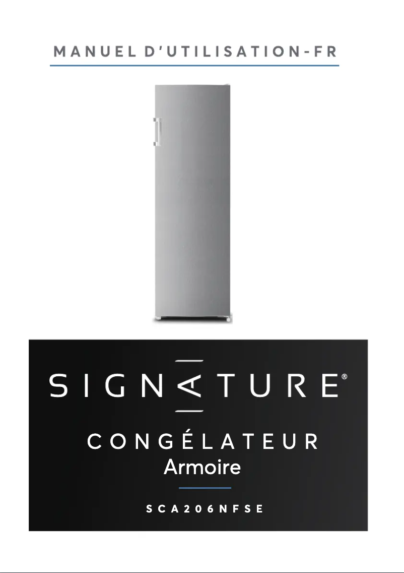 Page 1 de la notice Manuel utilisateur Signature SCA206NFS