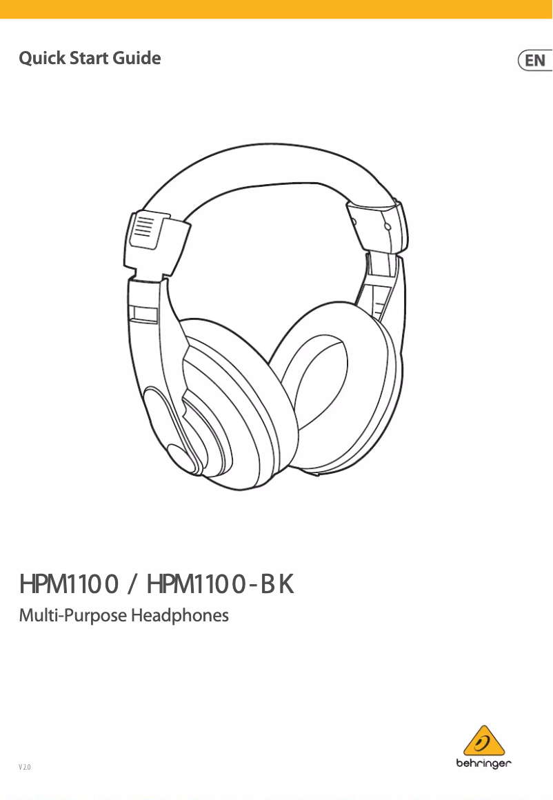 Image de la première page du manuel de l'appareil HPM1100