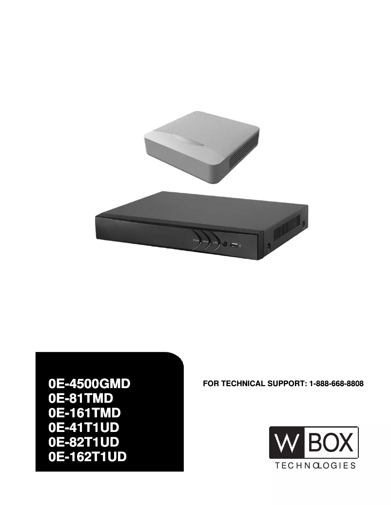 Page 1 de la notice Manuel utilisateur W Box 0E-4500GMD