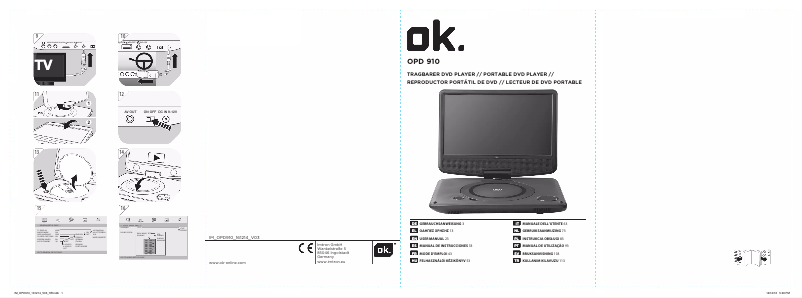 Page n°1 - Manuel utilisateur OK OPD 910