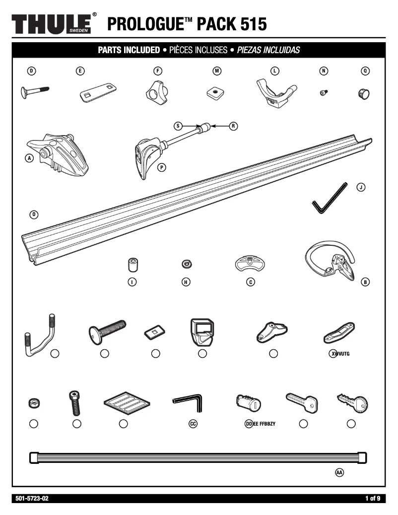 Image de la première page du manuel de l'appareil Prologue Pack 515