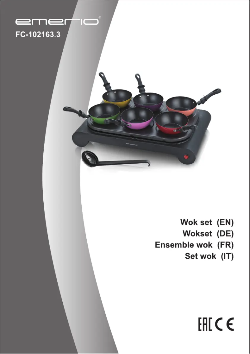 Image de la première page du manuel de l'appareil FC-102163.3