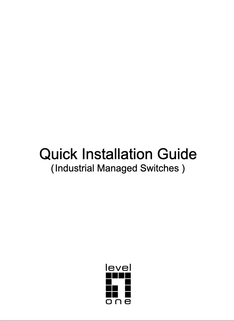 Page 1 de la notice Manuel utilisateur LevelOne IGU-1071