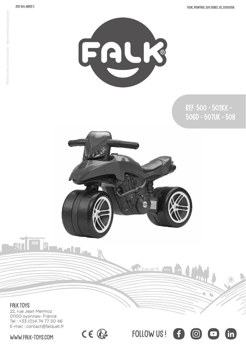 Page 1 de la notice Manuel utilisateur Falk 808-042