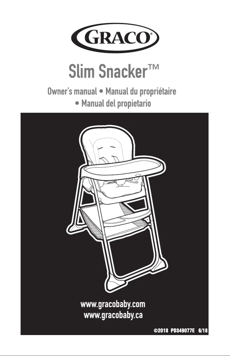 Page n°1 - Manuel utilisateur Graco Slim Snacker