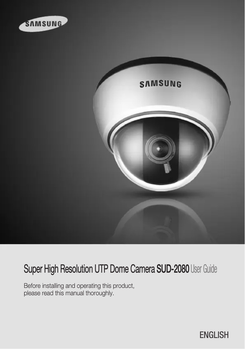 Page 1 de la notice Manuel utilisateur Samsung SUD-2080
