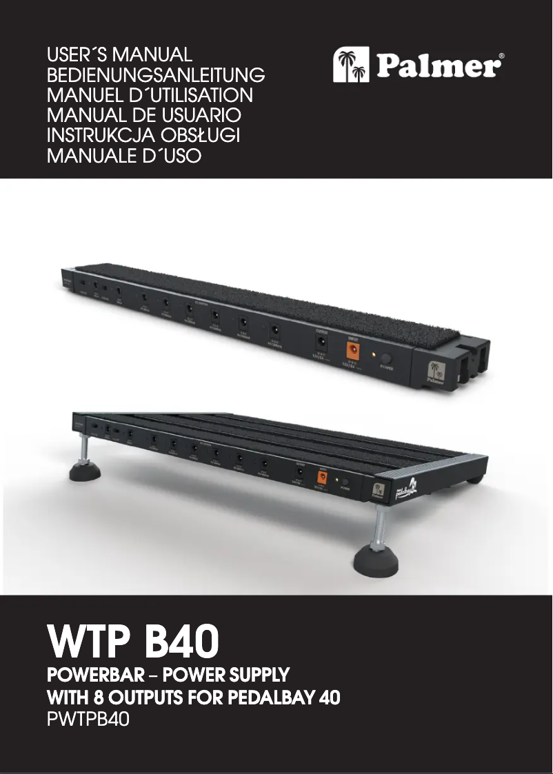 Image de la première page du manuel de l'appareil WTP B40