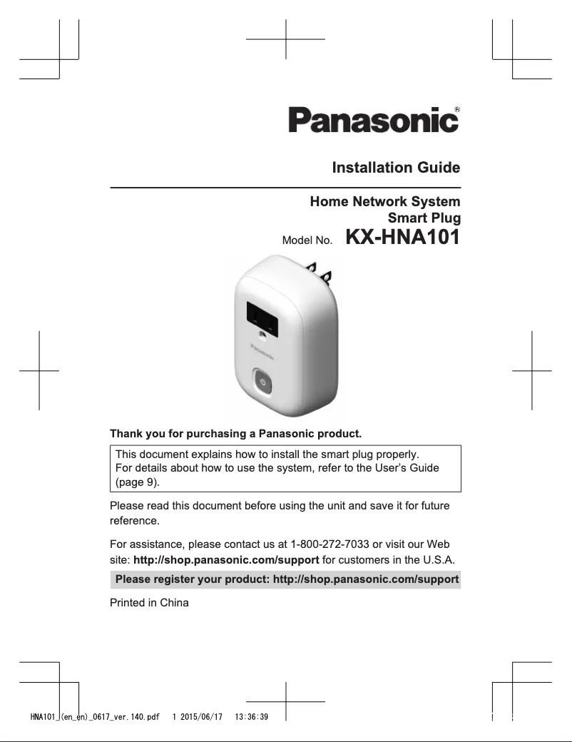 Página 1 del manual Manual de usuario Panasonic KX-HN6022