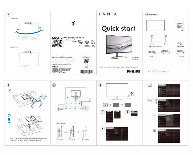 Imagen de la primera página del manual del dispositivo 32M1C5500VL