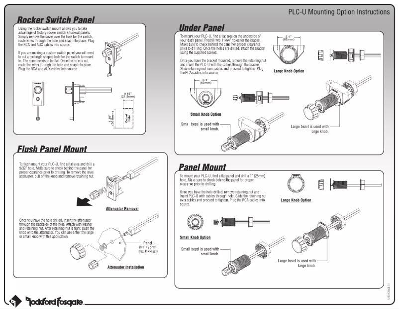 Página 1 del manual Manual de usuario Rockford Fosgate Punch PLC-U