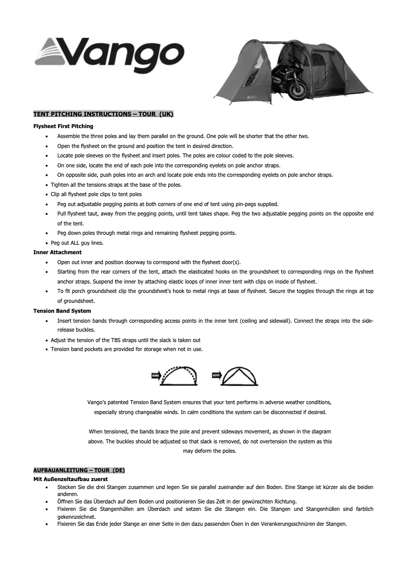 Image de la première page du manuel de l'appareil Tour 200