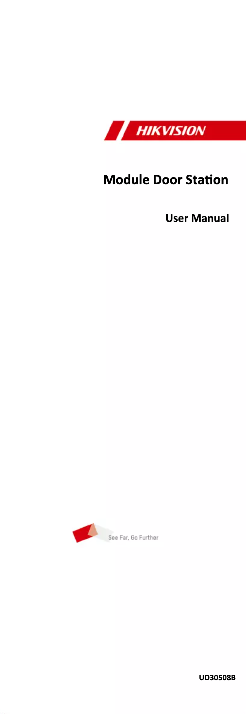 Página 1 del manual Manual de usuario Hikvision DS-KD-PMR