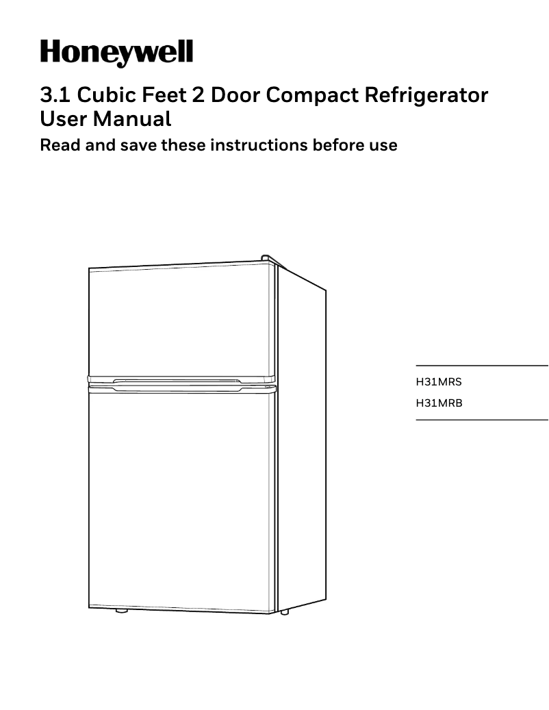Page 1 de la notice Manuel utilisateur Honeywell H31MRB