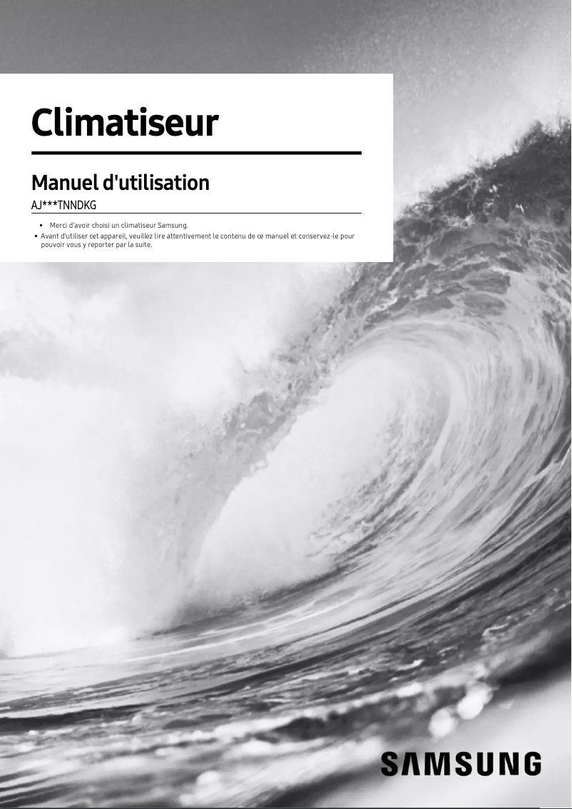 Page 1 de la notice Manuel utilisateur Samsung AJ020TNNDKG/EU