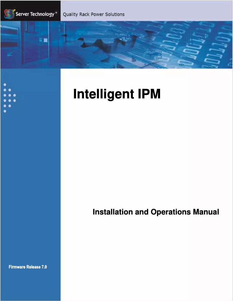 Page n°1 - Manuel utilisateur Server Technology CX-8H1B413