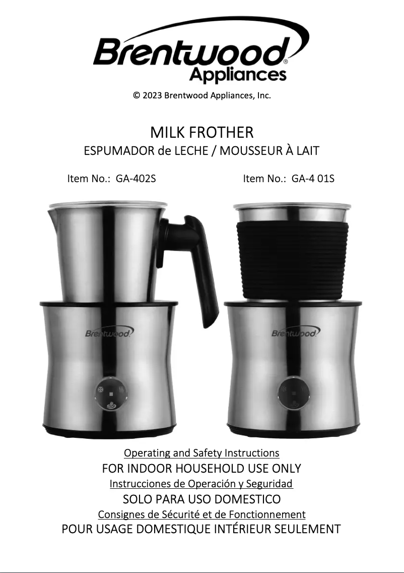 Image de la première page du manuel de l'appareil GA-401S